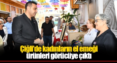 Çiğli’de kadınların el emeği ürünleri görücüye çıktı