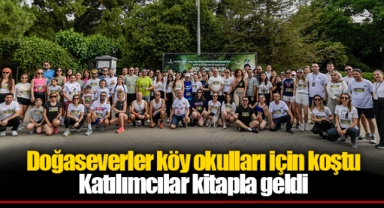 Doğaseverler köy okulları için koştu