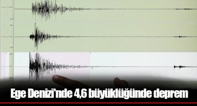 Ege Denizi'nde 4,6 büyüklüğünde deprem