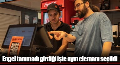 Engel tanımadı girdiği işte ayın elemanı seçildi