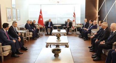 Erdoğan, Kıbrıs'ta konuştu: Kardeşliğimizi bozmaya, aramızı açmaya çalışanlar başarılı olamayacak