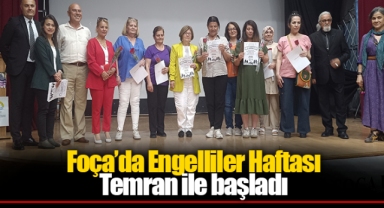 Foça’da Engelliler Haftası Temran ile başladı