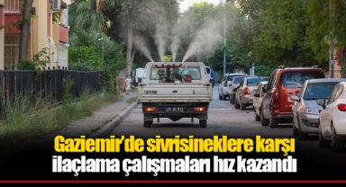 Gaziemir’de sivrisineklere karşı ilaçlama çalışmaları hız kazandı