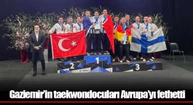 Gaziemir’in taekwondocuları Avrupa’yı fethetti