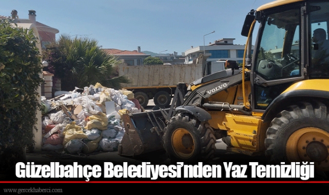 Güzelbahçe Belediyesi’nden Yaz Temizliği