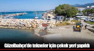 Güzelbahçe’de tekneler için çekek yeri yapıldı