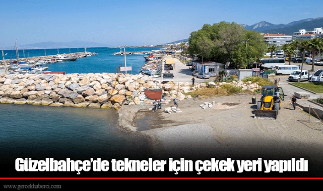 Güzelbahçe’de tekneler için çekek yeri yapıldı