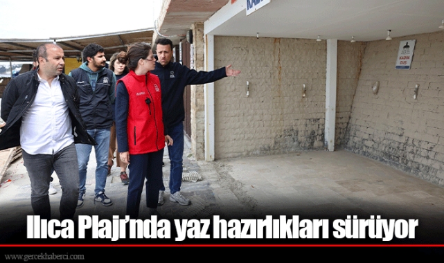 Ilıca Plajı’nda yaz hazırlıkları sürüyor