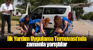 İlk Yardım Uygulama Turnuvası’nda zamanla yarıştılar