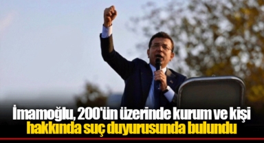İmamoğlu, 200'ün üzerinde kurum ve kişi hakkında suç duyurusunda bulundu