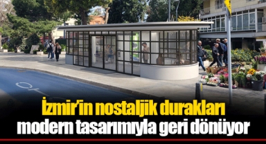 İzmir’in nostaljik durakları modern tasarımıyla geri dönüyor
