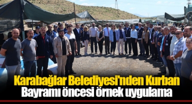 Karabağlar Belediyesi'nden Kurban Bayramı öncesi örnek uygulama