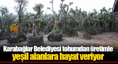 Karabağlar Belediyesi tohumdan üretimle yeşil alanlara hayat veriyor