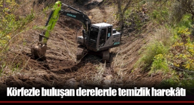 Körfezle buluşan derelerde temizlik harekâtı