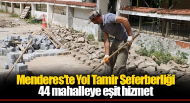 Menderes’te Yol Tamir Seferberliği