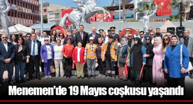 Menemen'de 19 Mayıs coşkusu yaşandı