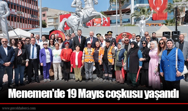 Menemen'de 19 Mayıs coşkusu yaşandı