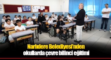 Narlıdere Belediyesi’nden okullarda çevre bilinci eğitimi
