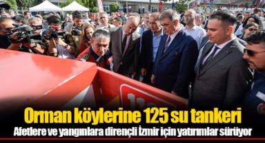 Orman köylerine 125 su tankeri