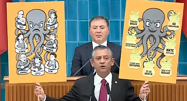 Özgür Özel Erdoğan'a 'ahtapotu' böyle gösterdi!
