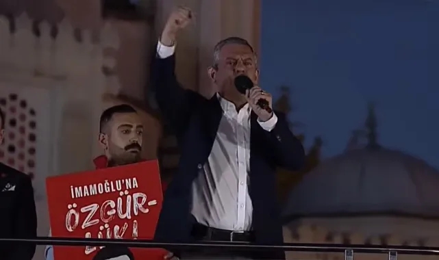 Özgür Özel Esenler'de konuştu: Erdoğan'ın başında bulunduğu bu cunta, 3 savcı, 3 hakim ve 3 gizli tanıktan ibarettir