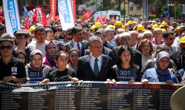 Özgür Özel, Soma&#039;da Maden Şehitlerini Anma Yürüyüşü&#039;ne katıldı: &quot;Ant olsun bu dava bir daha görülecek, suçlular cezasını çekecek&quot;