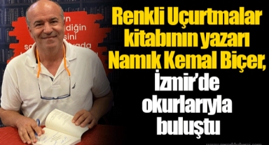 Renkli Uçurtmalar kitabının yazarı Namık Kemal Biçer, İzmir’de okurlarıyla buluştu