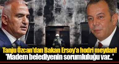 Tanju Özcan'dan Bakan Ersoy'a hodri meydan! 'Madem belediyenin sorumluluğu var...'