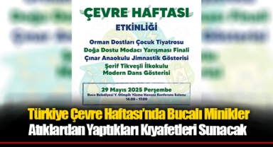 Türkiye Çevre Haftası’nda Bucalı Minikler Atıklardan Yaptıkları Kıyafetleri Sunacak
