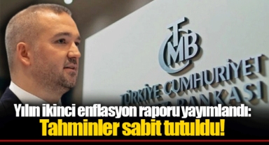 Yılın ikinci enflasyon raporu yayımlandı: Tahminler sabit tutuldu!