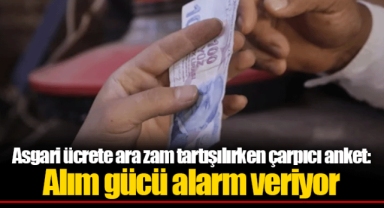 Asgari ücrete ara zam tartışılırken çarpıcı anket: Alım gücü alarm veriyor