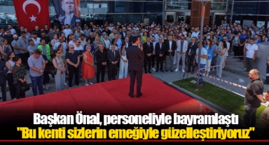 Başkan Önal, personeliyle bayramlaştı