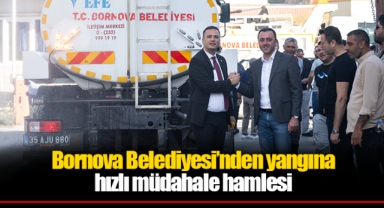Bornova Belediyesi’nden yangına hızlı müdahale hamlesi
