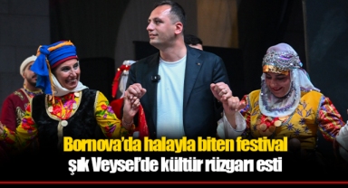 Bornova’da halayla biten festival