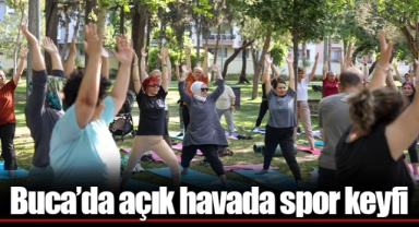 Buca’da açık havada spor keyfi