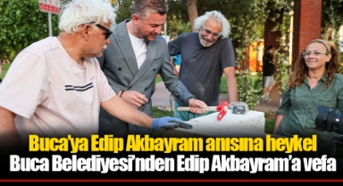 Buca’ya Edip Akbayram anısına heykel