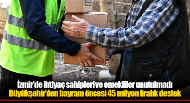 Büyükşehir’den bayram öncesi 45 milyon liralık destek