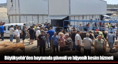 Büyükşehir’den bayramda güvenli ve hijyenik kesim hizmeti