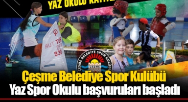 Çeşme Belediye Spor Kulübü Yaz Spor Okulu başvuruları başladı