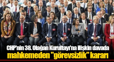 CHP'nin 38. Olağan Kurultayı'na ilişkin davada mahkemeden
