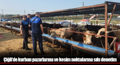 Çiğli’de kurban pazarlarına ve kesim noktalarına sıkı denetim