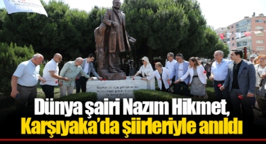 Dünya şairi Nazım Hikmet, Karşıyaka’da şiirleriyle anıldı