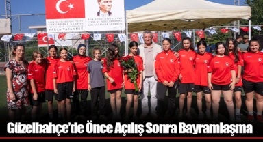 Güzelbahçe’de Önce Açılış Sonra Bayramlaşma