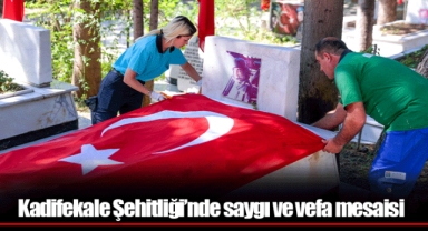 Kadifekale Şehitliği’nde saygı ve vefa mesaisi