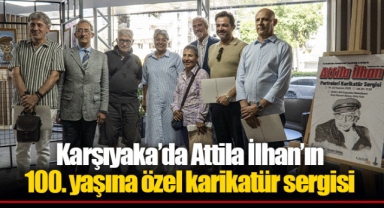 Karşıyaka’da Attila İlhan’ın 100. yaşına özel karikatür sergisi