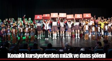 Konaklı kursiyerlerden müzik ve dans şöleni
