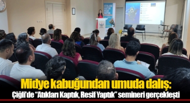 Midye kabuğundan umuda dalış: Çiğli’de “Atıkları Kaptık, Resif Yaptık” semineri gerçekleşti