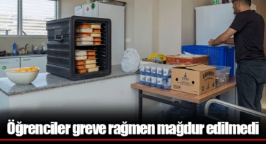 Öğrenciler greve rağmen mağdur edilmedi