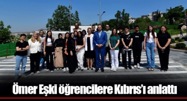 Ömer Eşki öğrencilere Kıbrıs’ı anlattı
