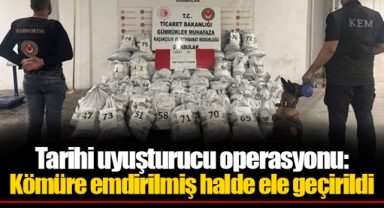 Tarihi uyuşturucu operasyonu: Kömüre emdirilmiş halde ele geçirildi